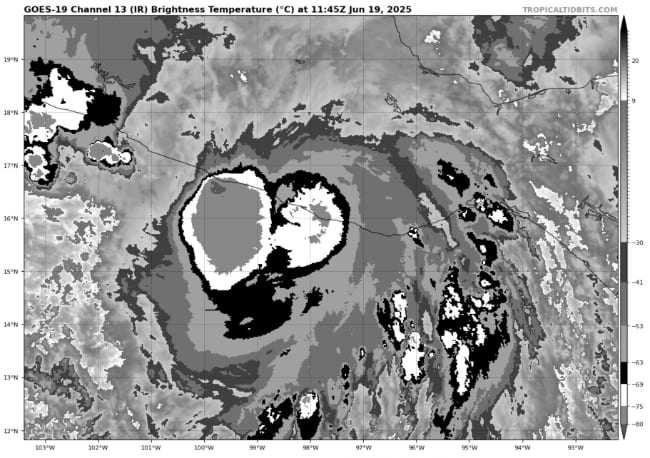 Hurricane Erick makes landfall in Mexico at 950mb, reducing risk to World Bank cat bond